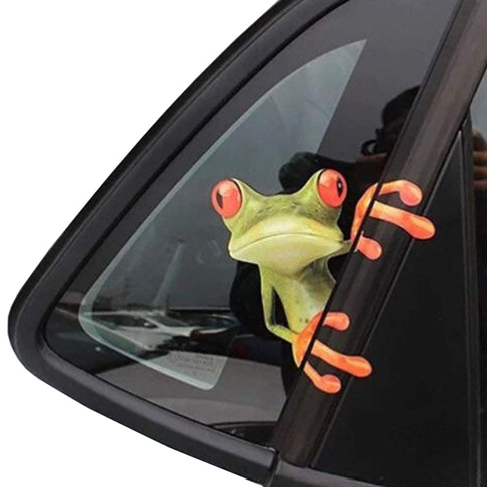 Novelty Animal Character Ride With Window Stickers Horror Joke Trick Glass Decal 