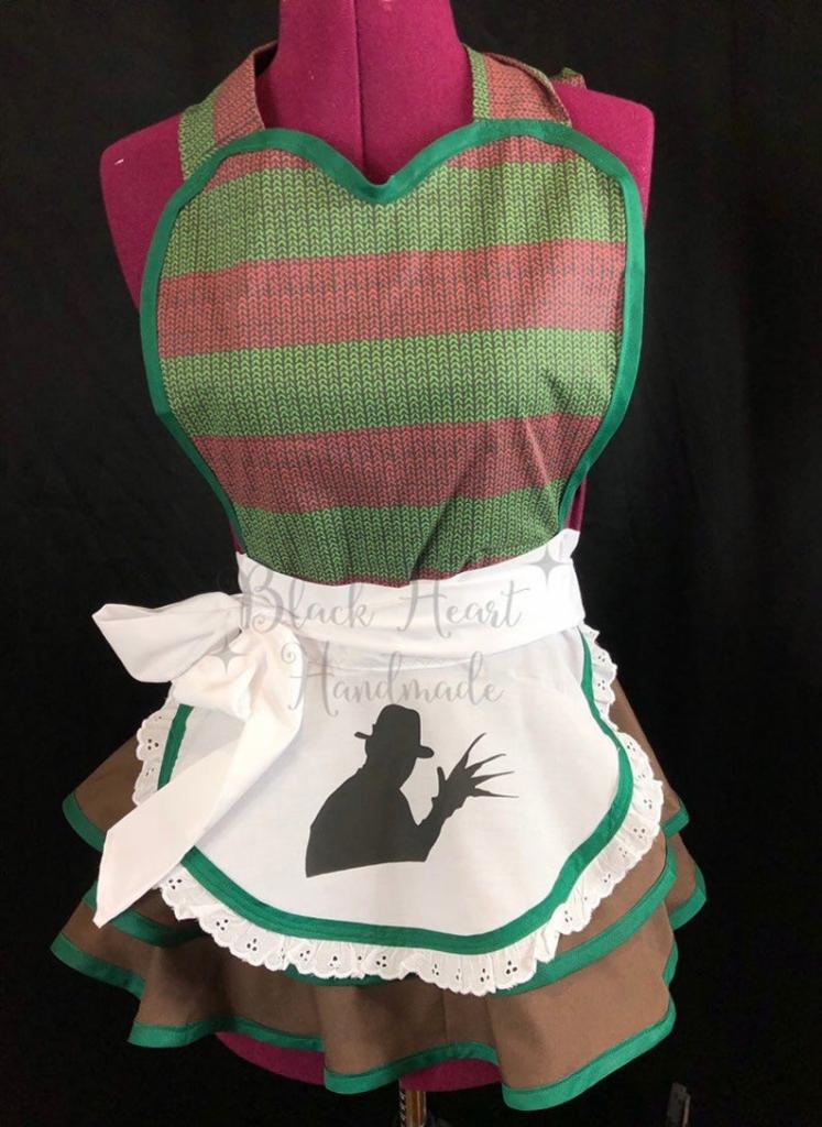 Freddy Krueger-inspired halloween costume apron