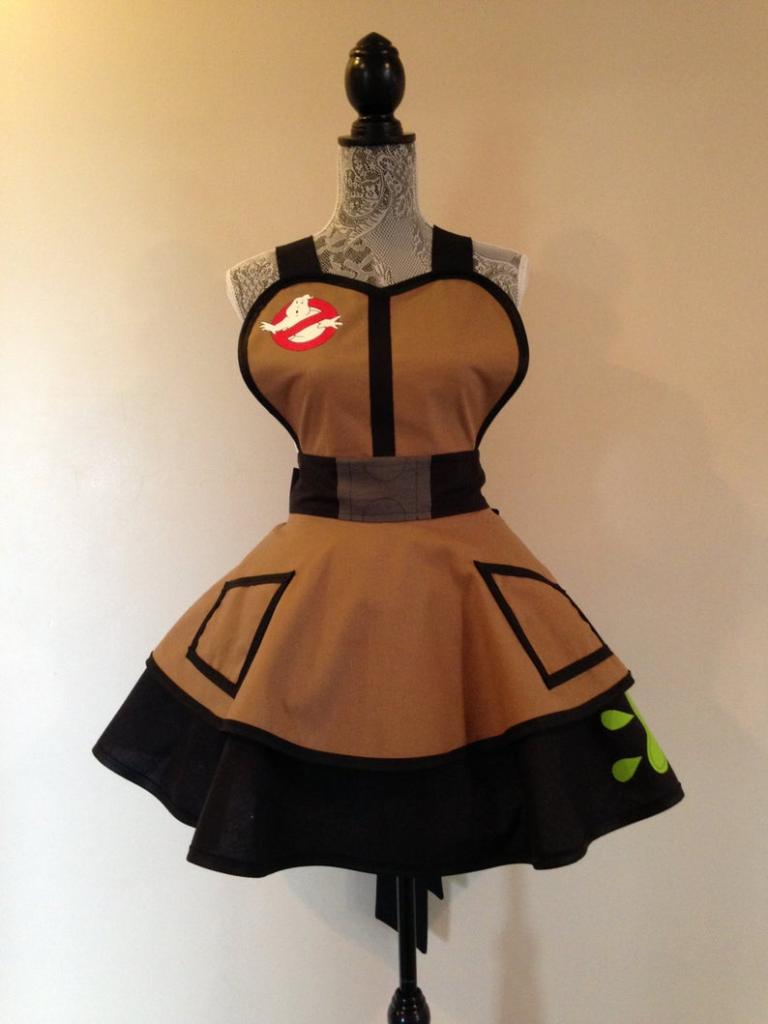 Ghostbusters inspired halloween costume apron