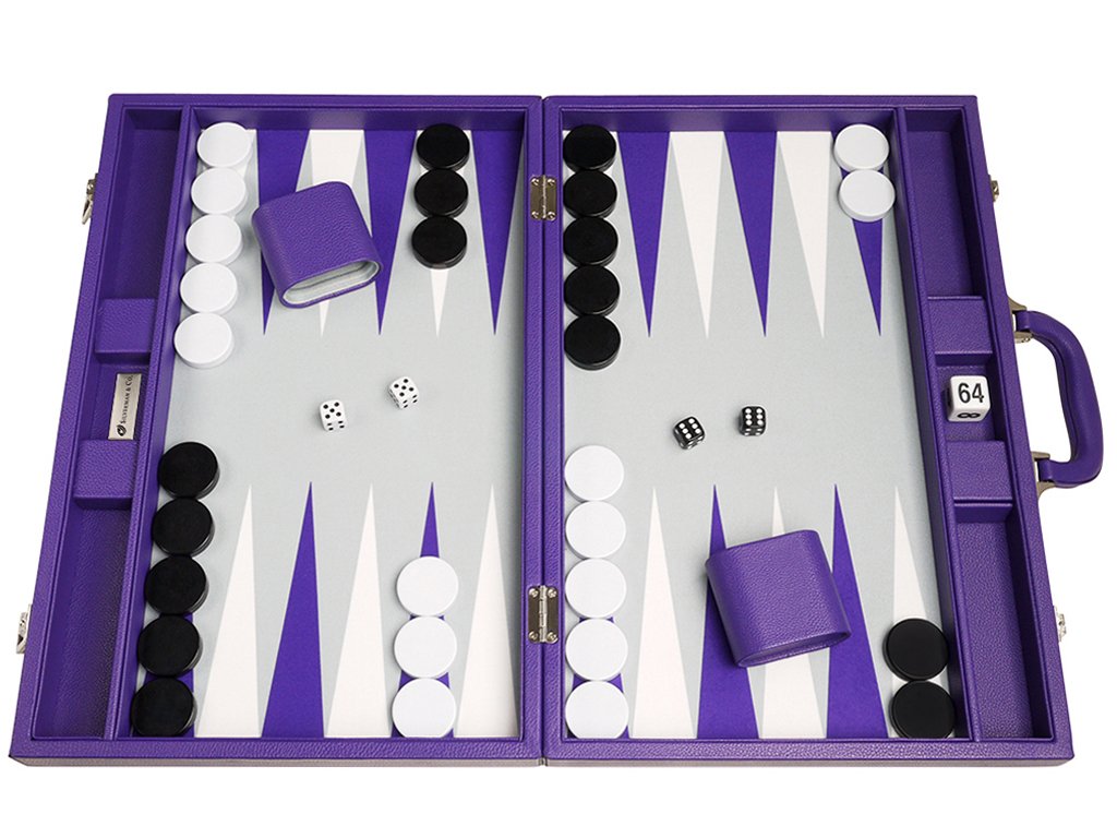Premium Backgammon Board Set by Silverman and Co.
