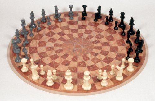 11 Inches Husaria Wooden Three-Player Chess 