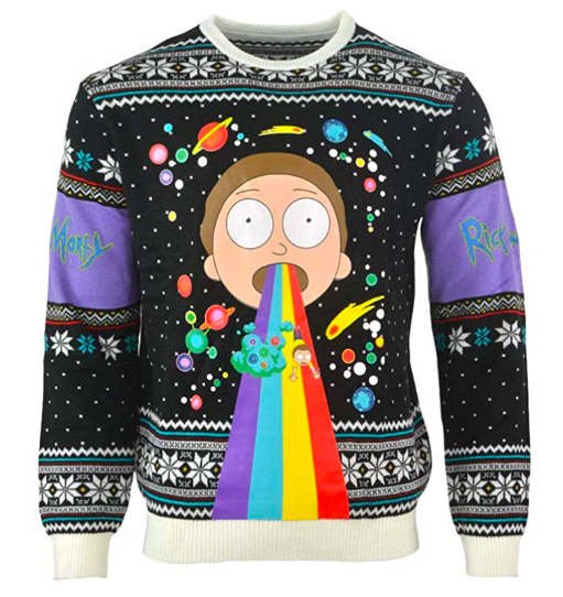 cool morty ugly christmas sweater