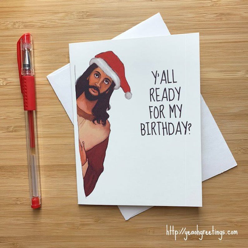 Jesus funny Christmas card 