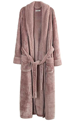 Fleece bathrobe for her 