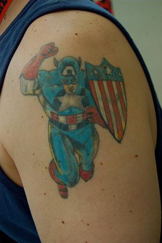 captain america tattoos