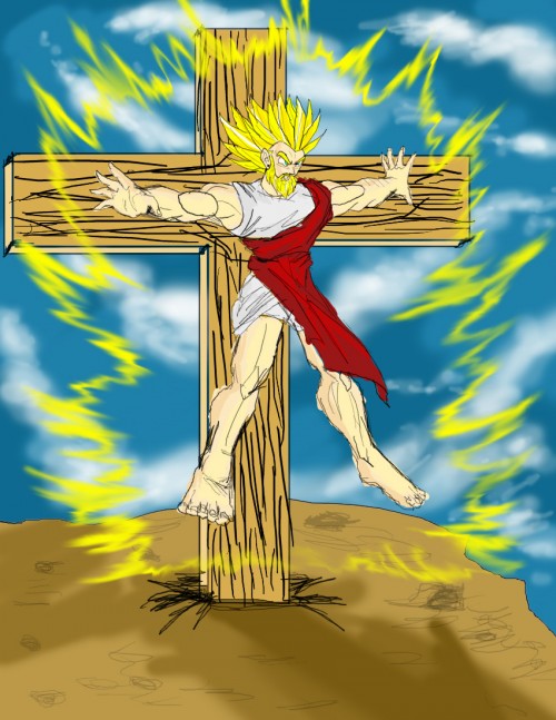 super saiyan jesus