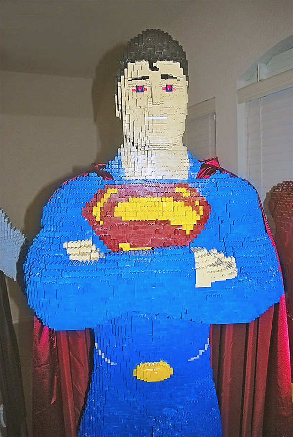 Enormous Lego Superman Built By A Teenager