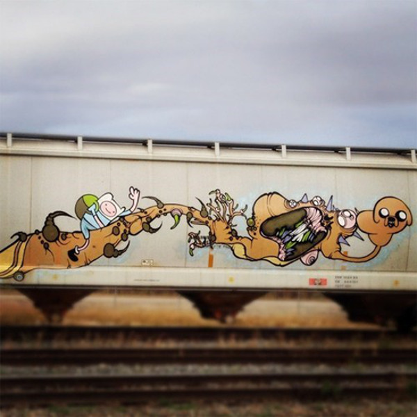 Adventure Time Graffiti Walyou