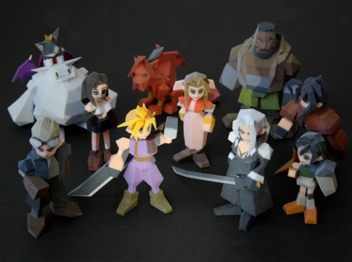 ffvii polygon figures