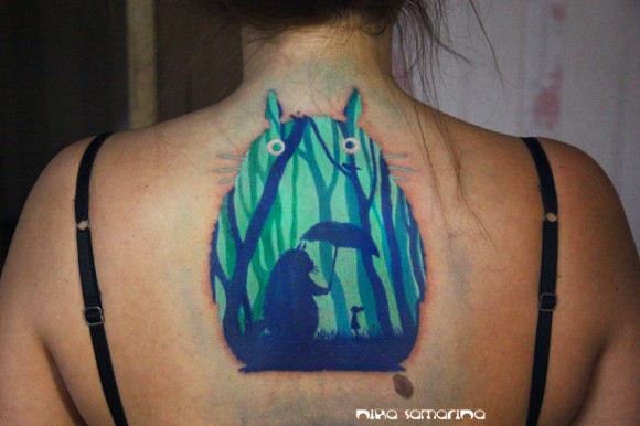 Totoro Tattoo Is Absolutely Mindblowing