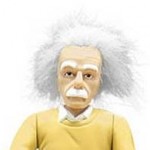 cool albert einstein figure