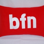 bfn chat talk pillow design