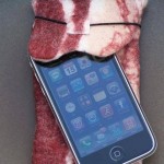 bacon designed iphone sleeve