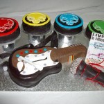 Rock Band Concert Cake