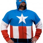 captain american costume hoodie