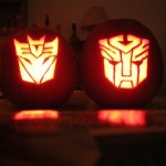 transformers autobots decepticons pumpkin faces