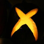 xbox logo pumpkin faces