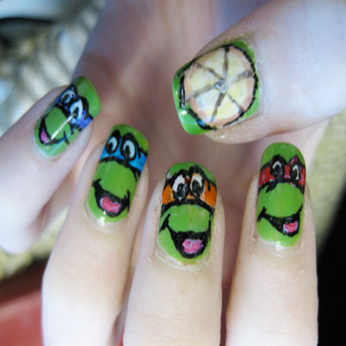 Teenage Mutant Ninja Turtles nail paint