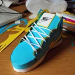 nike shoes papercraft design