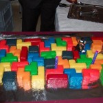 tetris wedding cake design