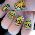 the simpsons nail design