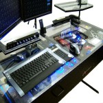 Computer Desk LED Plexiglass Case Mod