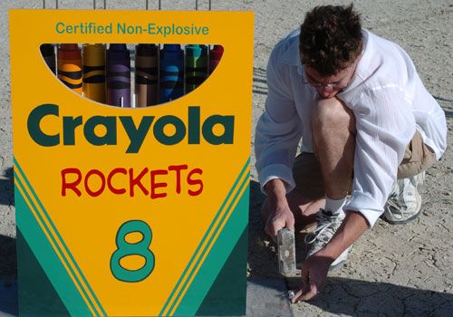 crayola crayon rocket project