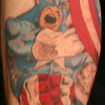 comic book tattoo captain america2