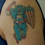 comic book tattoo captain america3
