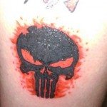 comic book tattoo punisher
