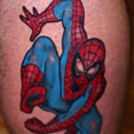 comic book tattoo spiderman cool