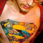 comic book tattoo superman1