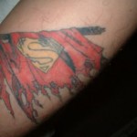comic book tattoo superman2