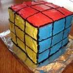 eatable rubik’s cube cake