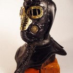 steampunk metallic mask tilt