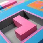 tetris papercraft art