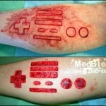 video game tattoo nintendo scary skin