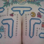 video game tattoo pacman butt