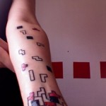video game tattoo tetris