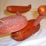 star trek starship enterprise meat sculpture