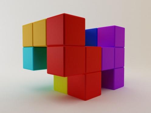 geeky Rubik-Cube-Living-Room