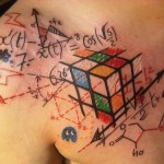 Rubik's Cube Formula Tattoo