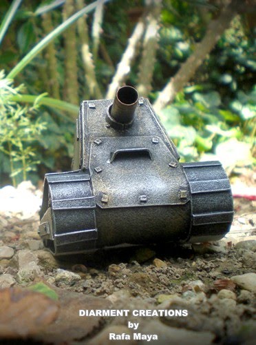 Steampunk miniature tank1