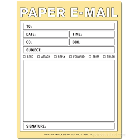 Tweet or E-mail on Notepads in Your Very Own Handwriting
