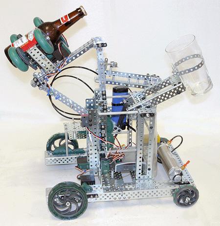 r2d2 heineken beer robot sculpture image