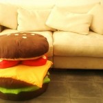 cheeseburger pillow design image
