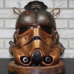 Artistic Steampunk stromtrooper helmet