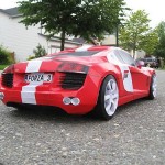 Audi R8 for video game – Back View