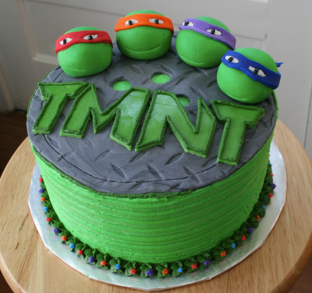Ninja Turtles Cake - Aayi's Recipes