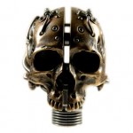 Biomech Bronze Skull1